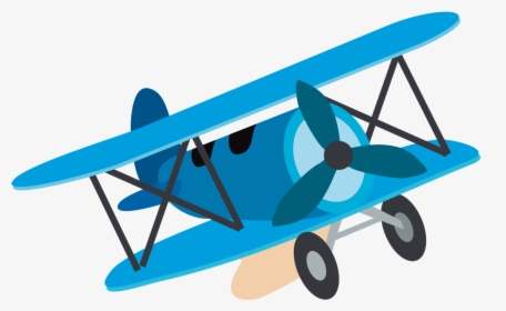 Airplane Child Cartoon Clip Art - Cartoon Biplane Clipart, HD Png Download, Transparent PNG