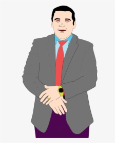 Excited Clipart Businessman - Cartoon, HD Png Download, Transparent PNG