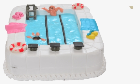 Swimming Pool Cake - Cake Decorating, HD Png Download, Transparent PNG