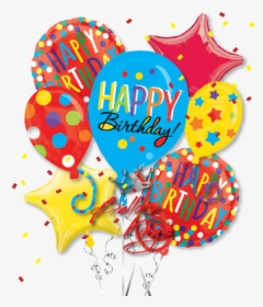 Ballons Clipart Balloon Cluster - Happy Birthday Balloons Clipart, HD Png Download, Transparent PNG