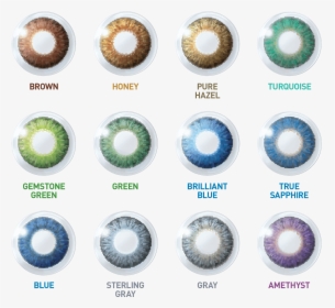 Air Optix Amethyst True Sapphire Turquoise New Colors - Air Optix Hydraglyde Color Contacts, HD Png Download, Transparent PNG