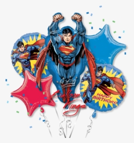 Birthday Party Superman Balloon, Hd Png Download ,, Transparent Png, Transparent PNG