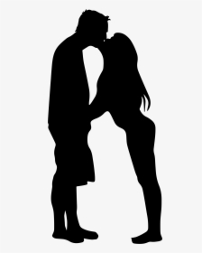 Couple Kissing Silhouette Icons Png - Gif Good Night Kiss, Transparent Png, Transparent PNG