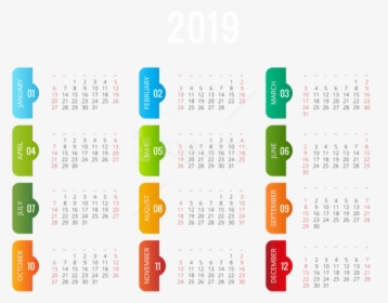 Free Png 2019 Transparent Calendar Png - Norwegian Holiday Calendar 2020, Png Download, Transparent PNG