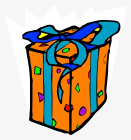 Wraped Gift Svg Clip Arts - Blue And Orange Present Clip Art, HD Png Download, Transparent PNG