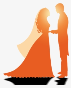 Wedding Marriage Silhouette - Wedding Couple Logo Design, HD Png Download, Transparent PNG