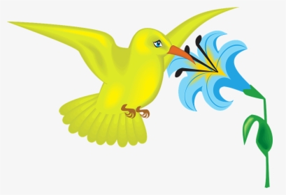 Birds Clipart Flower - Birds And Flowers Clipart, HD Png Download, Transparent PNG
