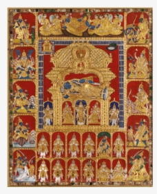Sri Ranganatha Mysore Painting, HD Png Download, Transparent PNG