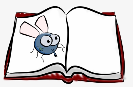 Fly On A Book - Fly Cute, HD Png Download, Transparent PNG