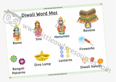 Diwali Word Mat Cover, HD Png Download, Transparent PNG