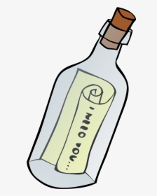 Letter In A Bottle Clipart, HD Png Download, Transparent PNG