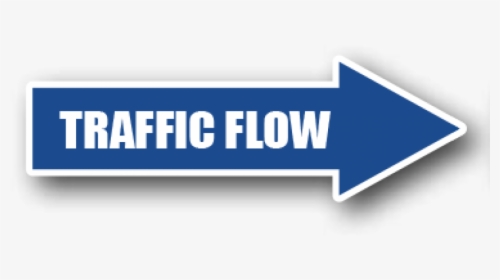 Floor Marking Blue Directional Arrow, Traffic Flow - Traffic Flow Directional Arrows, HD Png Download, Transparent PNG