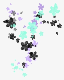 #flowers #flower #falling #nature #garden #purple, HD Png Download, Transparent PNG