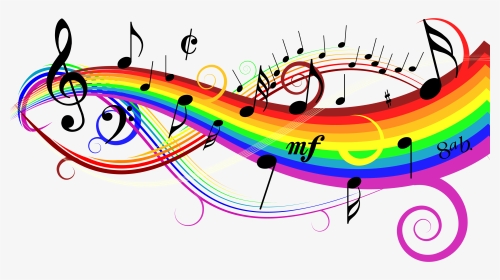 Singer Clipart Choir Note - Colorful Clip Art Music Notes, HD Png Download, Transparent PNG