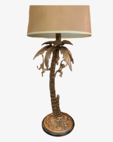 Palm Tree Lamp With Monkeys, HD Png Download, Transparent PNG