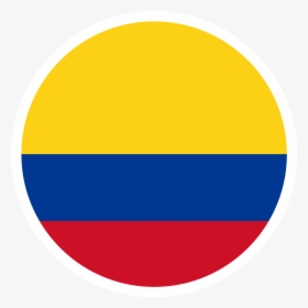 Colombia Flag Png - Colombia Flag Round, Transparent Png, Transparent PNG