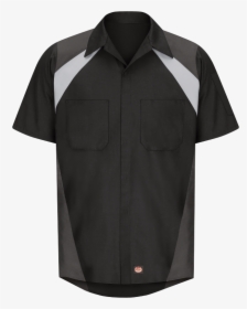 Men S Short Sleeve Tri-color Shop Shirt, HD Png Download, Transparent PNG