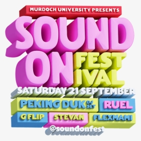 Soundon Festival - Sound On Festival 2019 Perth, HD Png Download, Transparent PNG