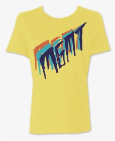 Girl S Tri Color Scratch On Yellow T Shirt - Mgmt, HD Png Download, Transparent PNG