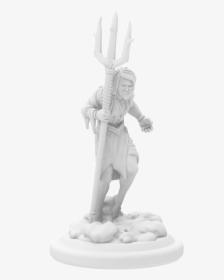 Poseidon-resin Poseidon Render , Png Download - Statue, Transparent Png, Transparent PNG