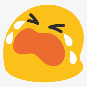 Transparent Running Emoji Png - Crying Laughter Emoji Android, Png Download, Transparent PNG