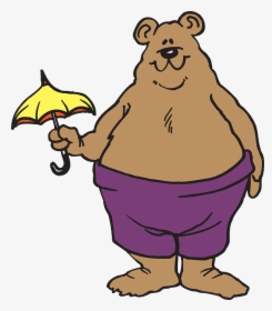 Oso Con Paraguas Clipart , Png Download - Bear With Small Umbrella, Transparent Png, Transparent PNG