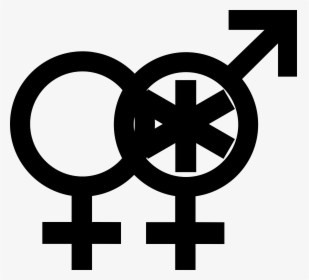 Transparent Man And Woman Symbol Png - Hermaphrodite Symbol, Png Download, Transparent PNG