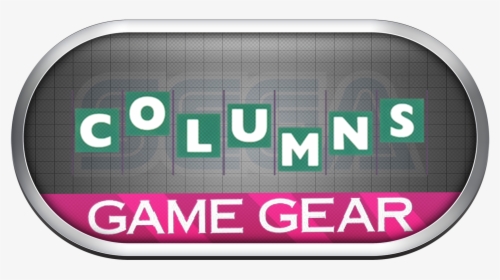 Sega Game Gear Silver Ring Clear Game Logo Set , Png - Surf Ninjas Game Gear, Transparent Png, Transparent PNG