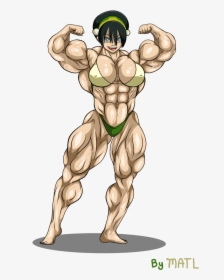 Commission - Toph - Avatar The Last Airbender Toph Muscle, HD Png Download, Transparent PNG