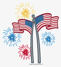 4th Of July Fourth Th Fireworks Border Free Clipart - Clipart July 4th, HD Png Download, Transparent PNG