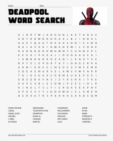 Deadpool Word Search Main Image - Like Jesus Word Search, HD Png Download, Transparent PNG