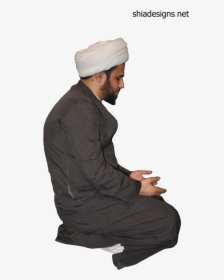 Muslim Man Sitting Png, Transparent Png, Transparent PNG