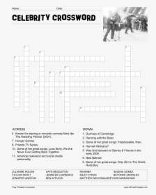 Scrabble Crossword Word Game Word Search Puzzle - Celebrity Word Scramble Answers, HD Png Download, Transparent PNG