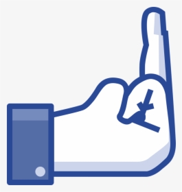 Facebook, Red Social, Como, No Me Gusta, Anti - Facebook Middle Finger, HD Png Download, Transparent PNG