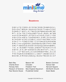 Boston Word Search Free, HD Png Download, Transparent PNG