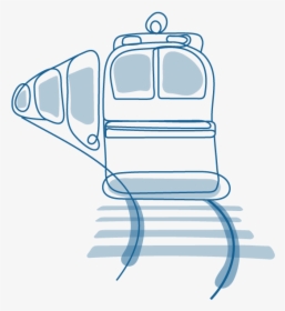An Illustration Of A Train Moving Down The Tracks - Office Chair, HD Png Download, Transparent PNG