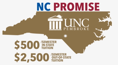 Nc Promise Beginning Fall 2018, $500/semester In State - University Of North Carolina Tuition, HD Png Download, Transparent PNG