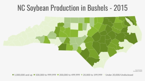 North Carolina Soybean Farms Map, HD Png Download, Transparent PNG