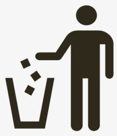 Garbage Can Icon Svg Clip Arts - Put In Trash Icon, HD Png Download, Transparent PNG