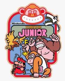 Arcade Side Art - Donkey Kong Jr Mario, HD Png Download, Transparent PNG
