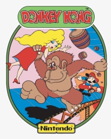 Arcade Side Art - Donkey Kong Arcade Mario, HD Png Download, Transparent PNG