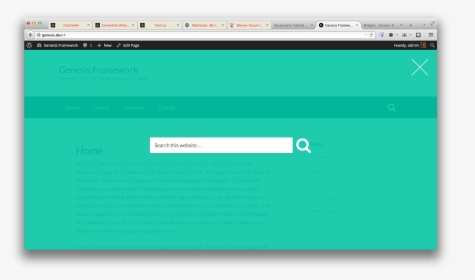 Transparent Search Box Png - Css Full Screen Search, Png Download, Transparent PNG