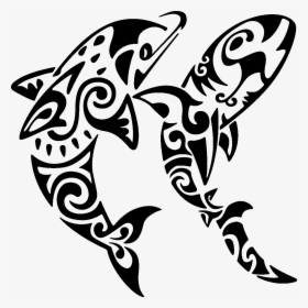 Polynesia Tattoo Shark Mori People T Moko - Shark Tattoo, HD Png Download, Transparent PNG
