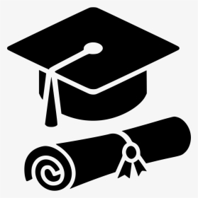 Vector Graphics Graduation Ceremony Computer Icons - Graduation Cap And Diploma Icon, HD Png Download, Transparent PNG
