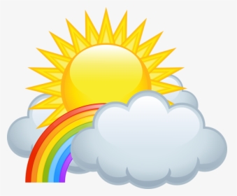Transparent Entrevista Clipart - Sun With Rainbow Clipart, HD Png Download, Transparent PNG