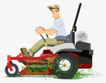 Png Mowing Grass Transparent Mowing Grass Images - Transparent Lawn Mower Clip Art, Png Download, Transparent PNG