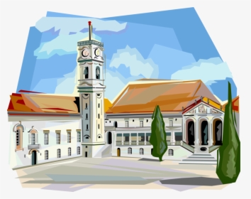 Vector Illustration Of Coimbra University Tower, Coimbra, - Coimbra Vector, HD Png Download, Transparent PNG