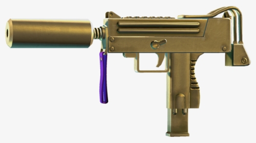 Sriv Smgs - Rap - Gold Mac 10 Gun, HD Png Download, Transparent PNG