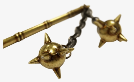 Golden Miniature Two-ball Flail - Brass, HD Png Download, Transparent PNG