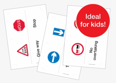 Road Sign Flash Cards - Flash Card On Road Signs, HD Png Download, Transparent PNG